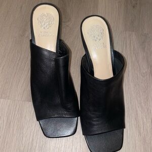 Vince Camuto Black Leather Heels